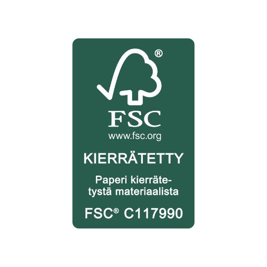 logo FSC kierrätetty